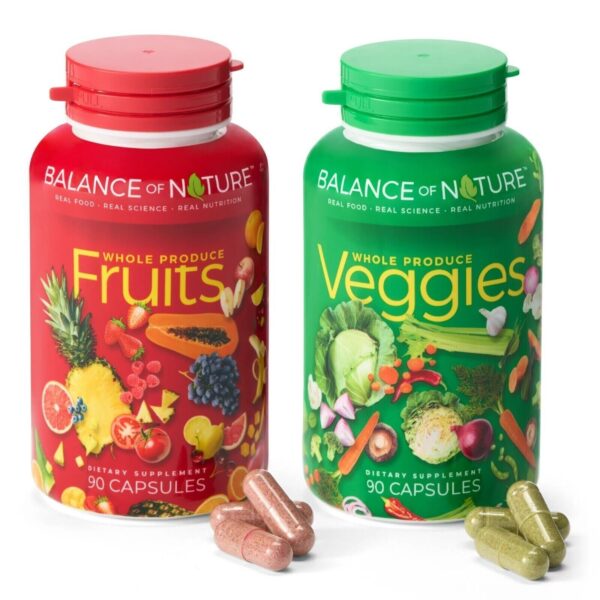 Balance of Nature Fruits & Veggies Supplements 180 count